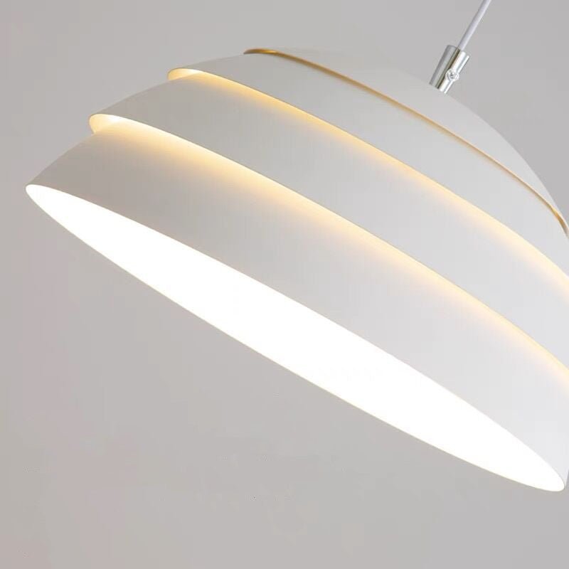 Moderne Zwarte Hanglamp voor Eettafel – Koepelvormige LED Woonkamer Lamp met E27 Fitting, Minimalistisch Ontwerp
