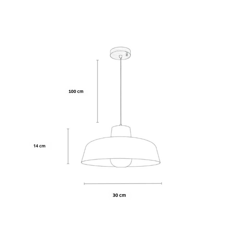 Ruisseau | Scandinavische Hanglamp met Houten Accenten
