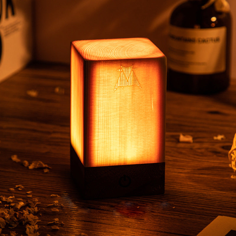 Variant image for Oplaadbare Draadloze Tafellamp met Touch Control en Houtdesign – LED Lamp voor Slaapkamer en Bureau-7