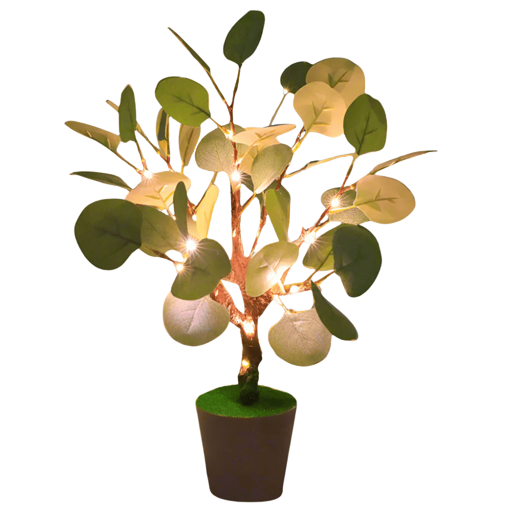 Kersttak LED Nachtlampje met Warm Licht en USB Aansluiting – 34 cm Hoog