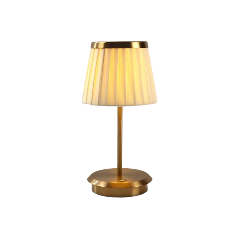 Oplaadbare Tafellamp met Dimbare LED en Aanraakbediening – Zwart en Goud Nachtkast Lampje voor Elegante Verlichting