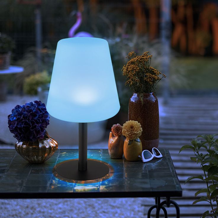 Draadloze Tafellamp met 16 Kleuren en IP65 Waterdicht – Oplaadbare Minimalistische Nachtkast Lampje