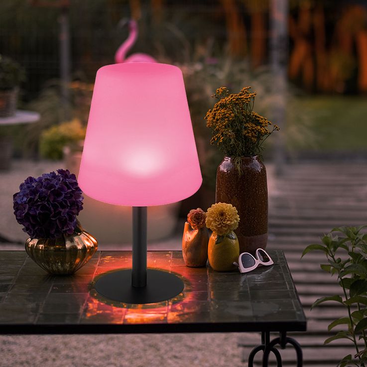 Draadloze Tafellamp met 16 Kleuren en IP65 Waterdicht – Oplaadbare Minimalistische Nachtkast Lampje