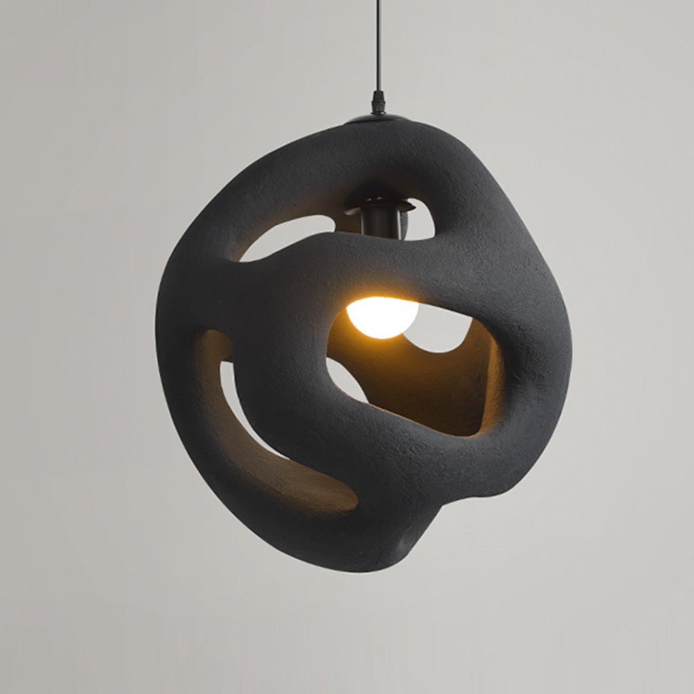 Variant image for Wabi Sabi Hanglamp - Minimalistisch Design voor Eettafel, Woonkamer of Slaapkamer - Natuurlijke Materialen, Verstelbare Ophanglengte-2