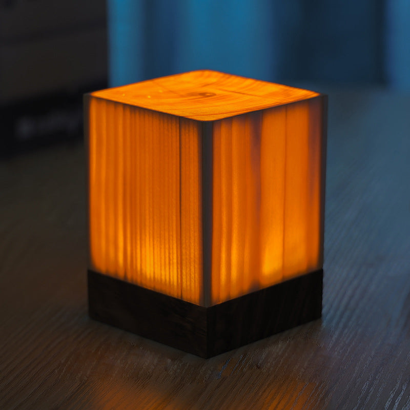 Oplaadbare Draadloze Tafellamp met Touch Control en Houtdesign – LED Lamp voor Slaapkamer en Bureau