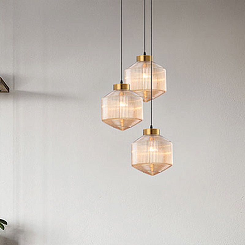 Variant image for Moderne Hanglamp van Glas voor Woonkamer en Eetkamer – Elegante Verlichting met E26/E27 Fitting, Ø 25cm, H 28cm-3