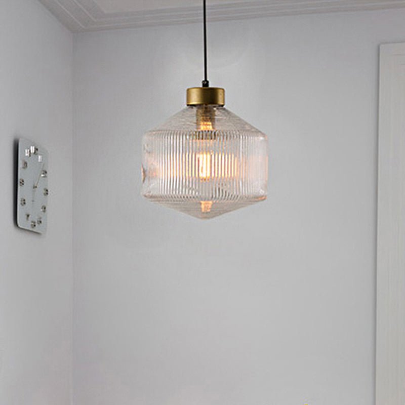 Moderne Hanglamp van Glas voor Woonkamer en Eetkamer – Elegante Verlichting met E26/E27 Fitting, Ø 25cm, H 28cm