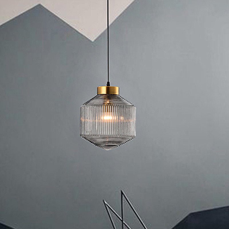 Moderne Hanglamp van Glas voor Woonkamer en Eetkamer – Elegante Verlichting met E26/E27 Fitting, Ø 25cm, H 28cm