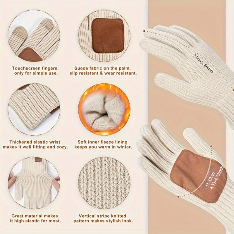 3-in-1 Winterset met Gebreide Muts, Sjaal en Touchscreen Handschoenen – Stijlvol en Warm voor Koude Dagen 8