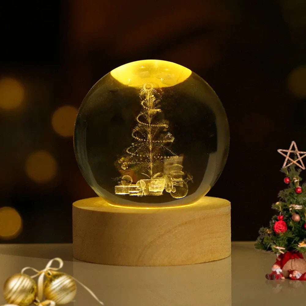3D Kristallamp met Ruimtescènes – Magische Nachtlamp voor Sfeervolle Verlichting 10