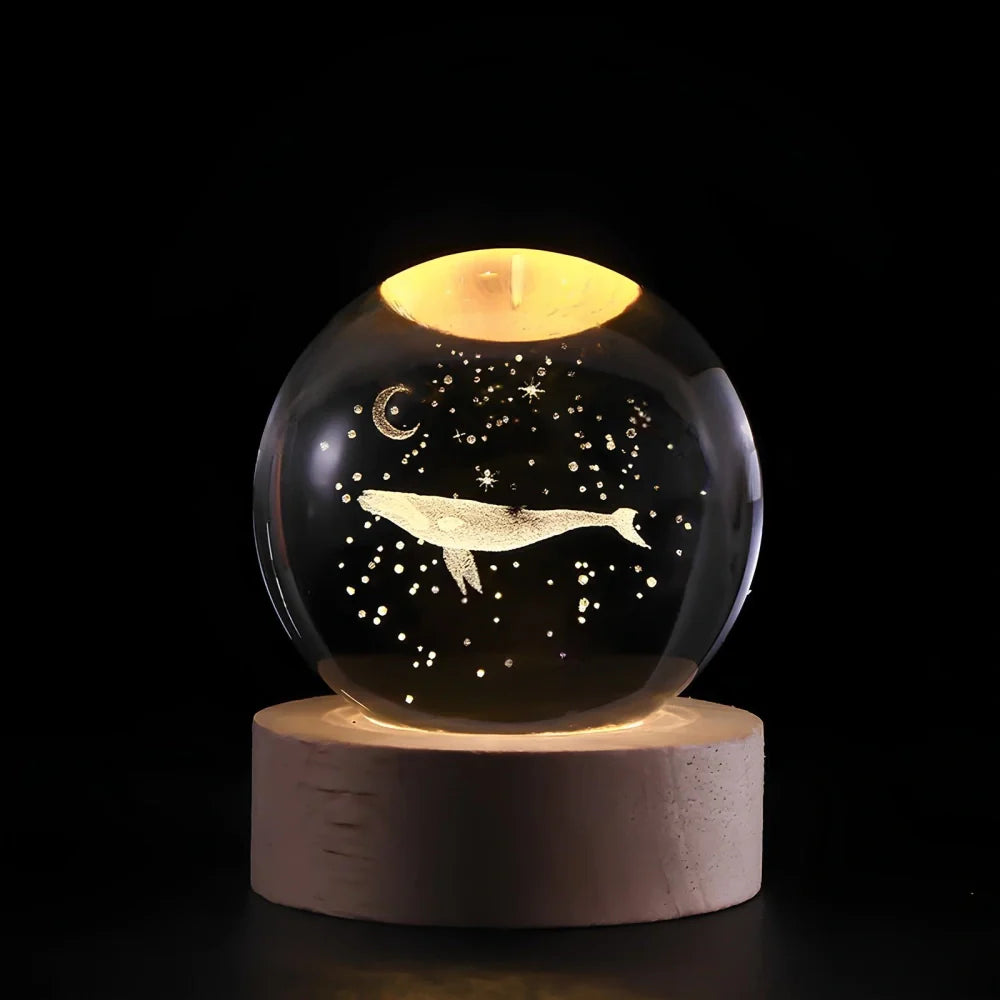 3D Kristallamp met Ruimtescènes – Magische Nachtlamp voor Sfeervolle Verlichting 13