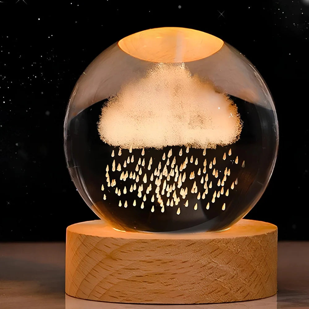3D Kristallamp met Ruimtescènes – Magische Nachtlamp voor Sfeervolle Verlichting 16