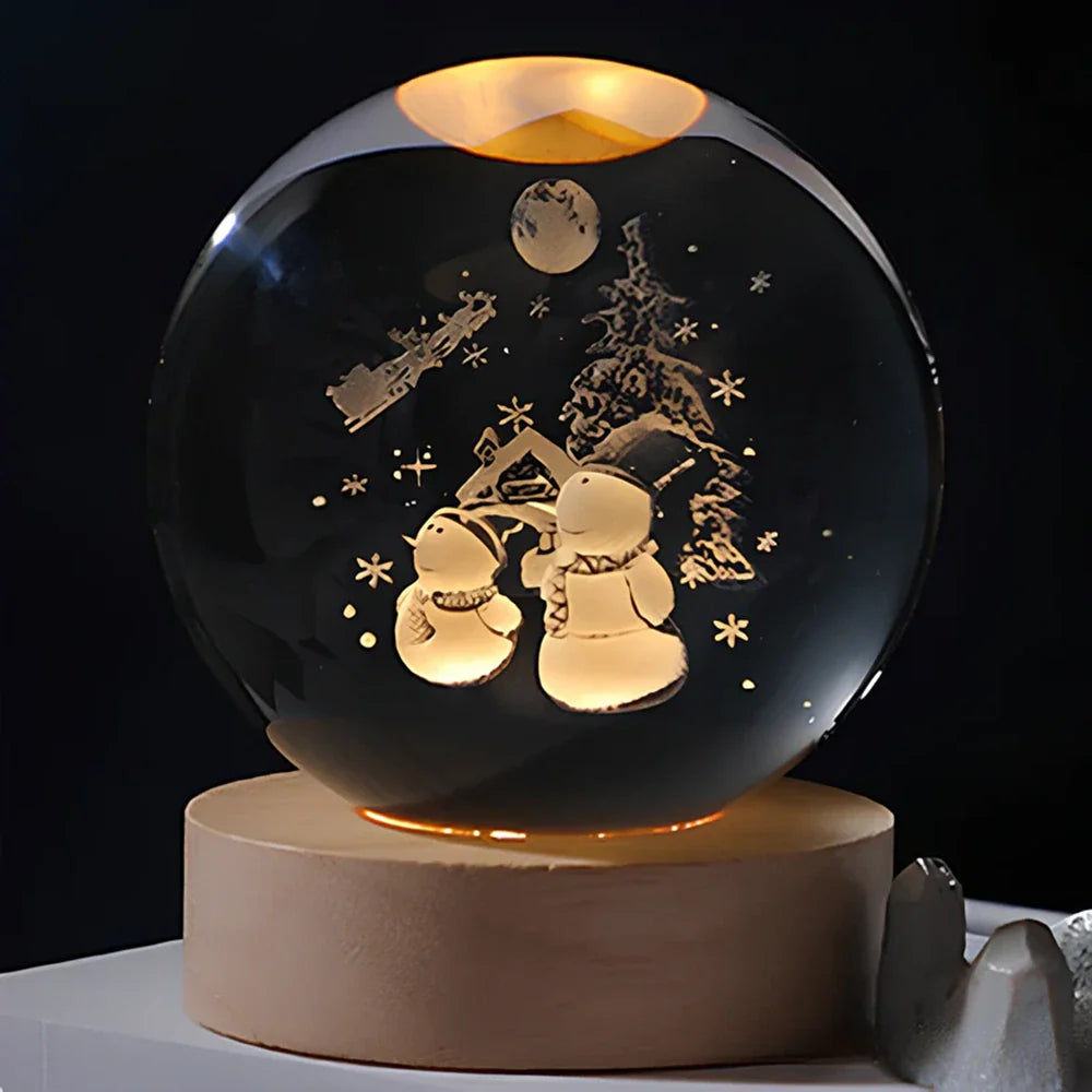 3D Kristallamp met Ruimtescènes – Magische Nachtlamp voor Sfeervolle Verlichting 19