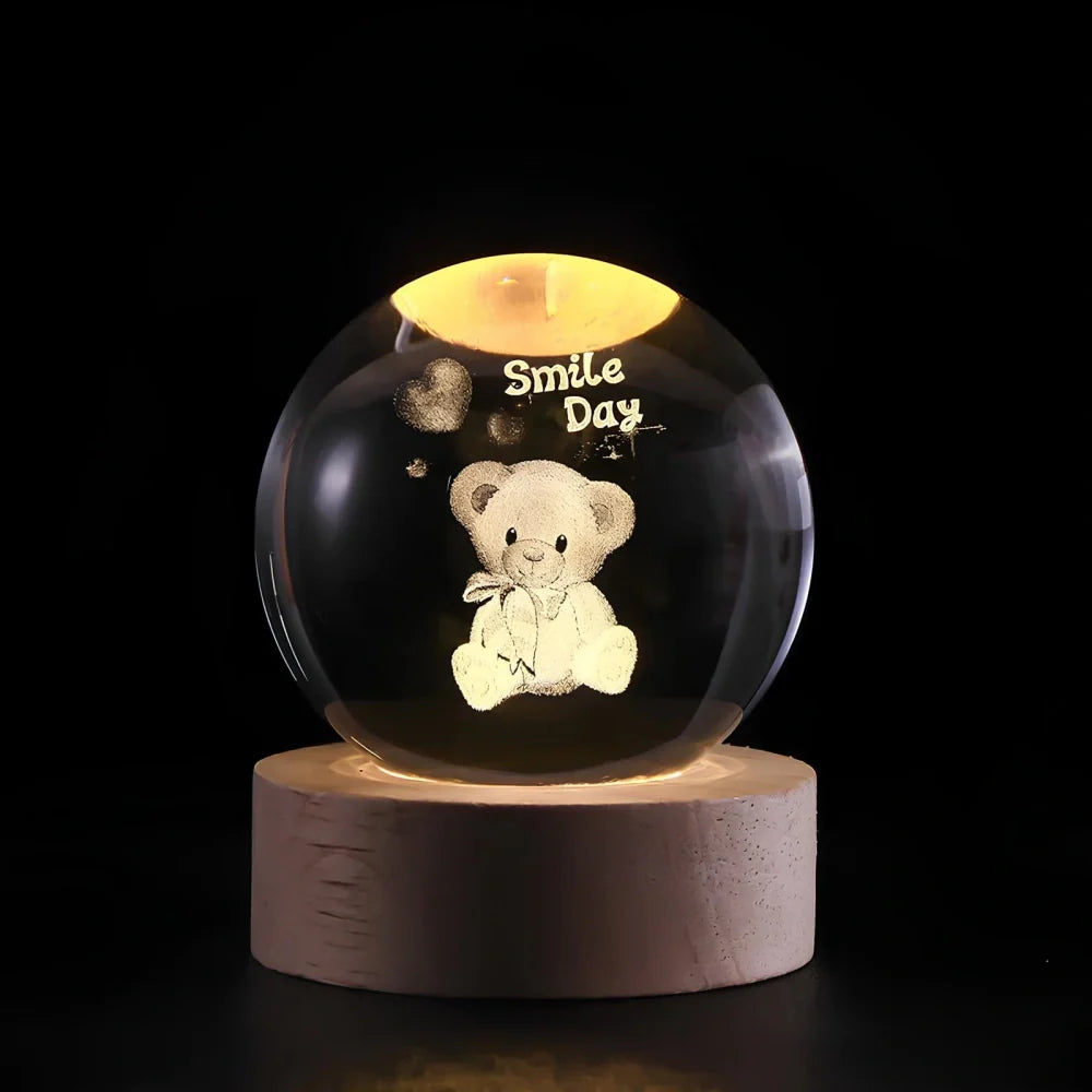 3D Kristallamp met Ruimtescènes – Magische Nachtlamp voor Sfeervolle Verlichting 21