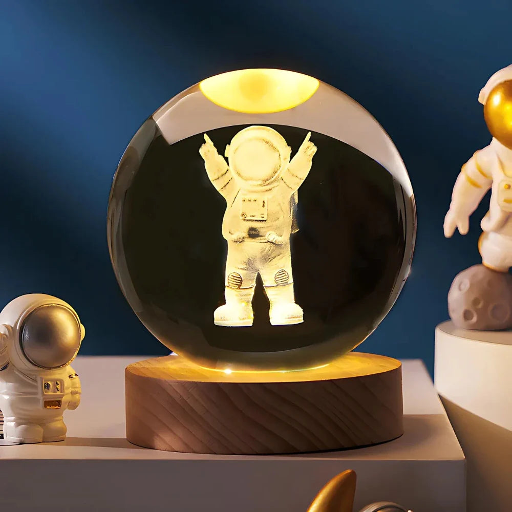 3D Kristallamp met Ruimtescènes – Magische Nachtlamp voor Sfeervolle Verlichting 5