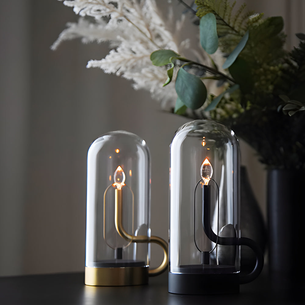 Draadloze Oplaadbare Tafellamp met LED Verlichting - Modern en Elegant Design voor Binnen en Buiten