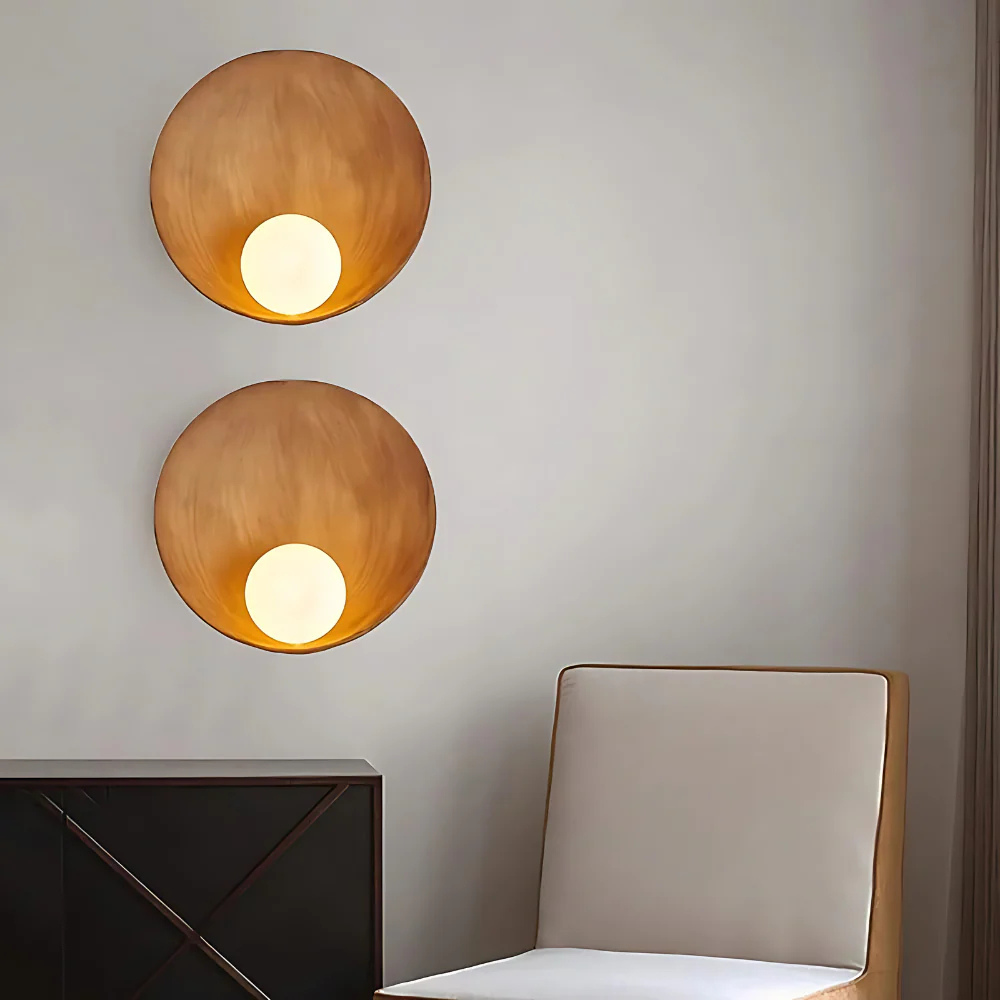 Moderne Wandlamp in Japandi-stijl met Minimalistisch Design voor een Serene Sfeer