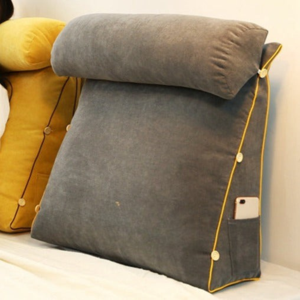 Ergonomisch Driehoekig Leesrugsteun Kussen van Traagschuim voor Comfortabel Lezen en Ontspannen