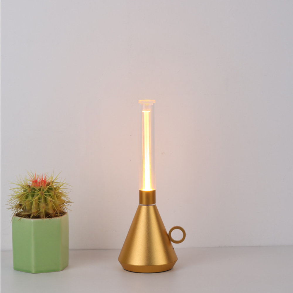 Draagbare Retro Lantaarn Buiten met Dimbare Verlichting – Oplaadbaar en Compact voor Binnen en Buiten
