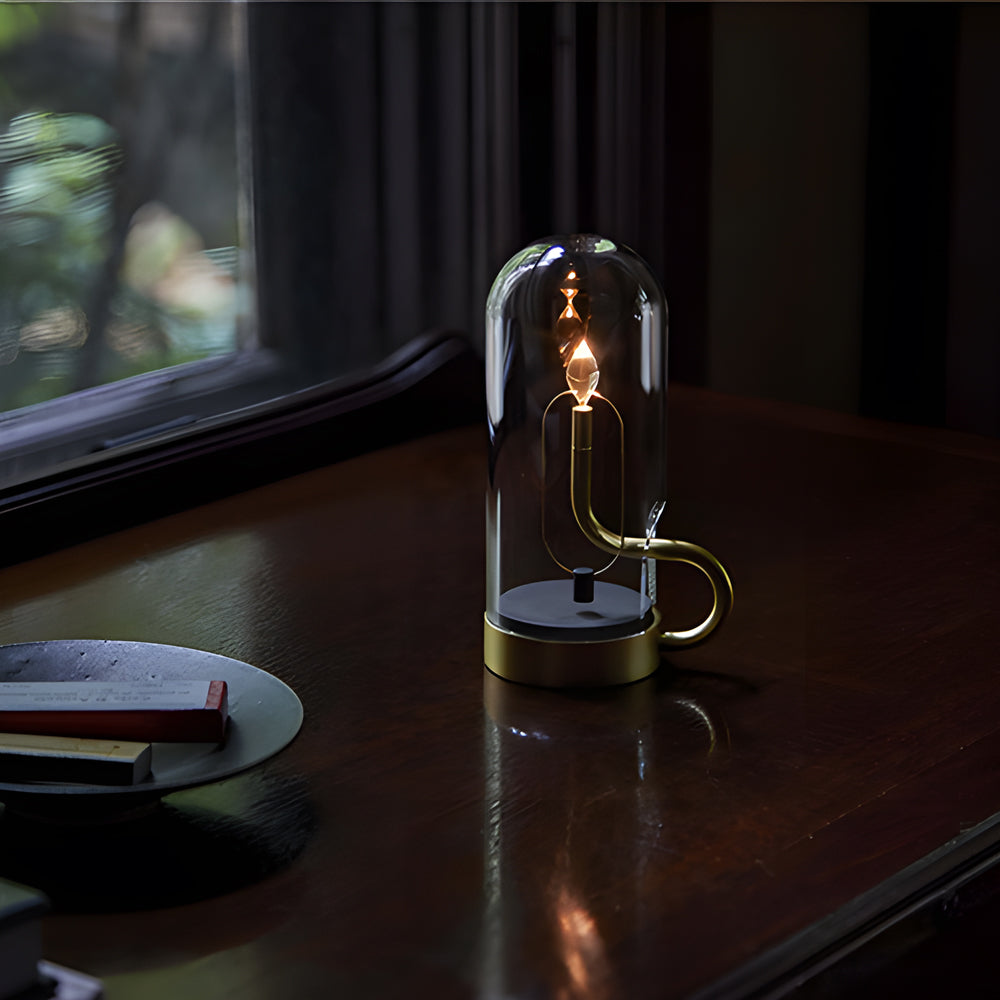 Draadloze Oplaadbare Tafellamp met LED Verlichting - Modern en Elegant Design voor Binnen en Buiten