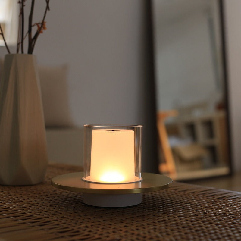 Draadloze Kaarsenlamp met Handbeweging Bediening – Oplaadbare Draadloze Verlichting in Goud en Zilver