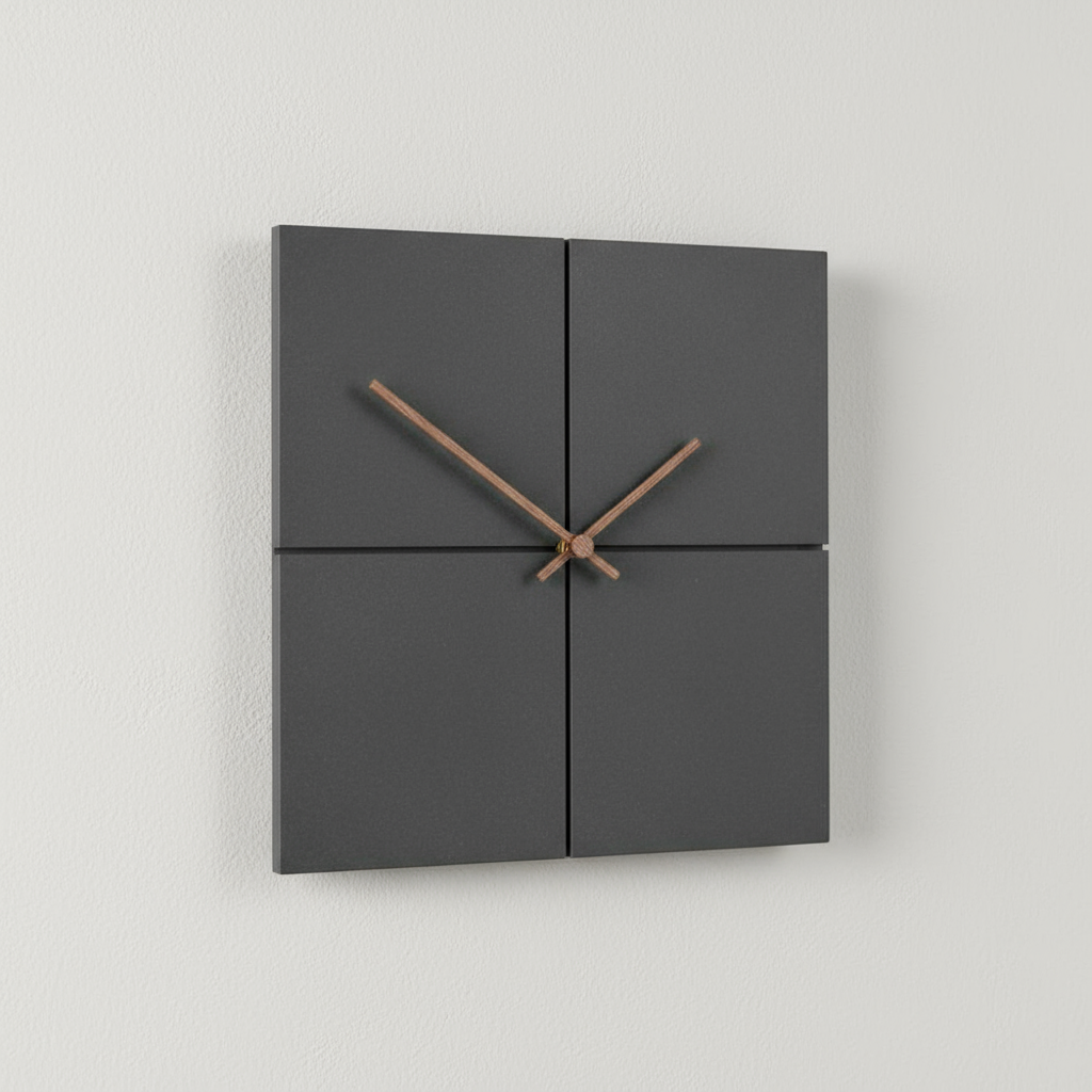 Betonnen Wandklok 28 cm – Minimalistisch Design met Stille Werking en Duurzaam Materiaal