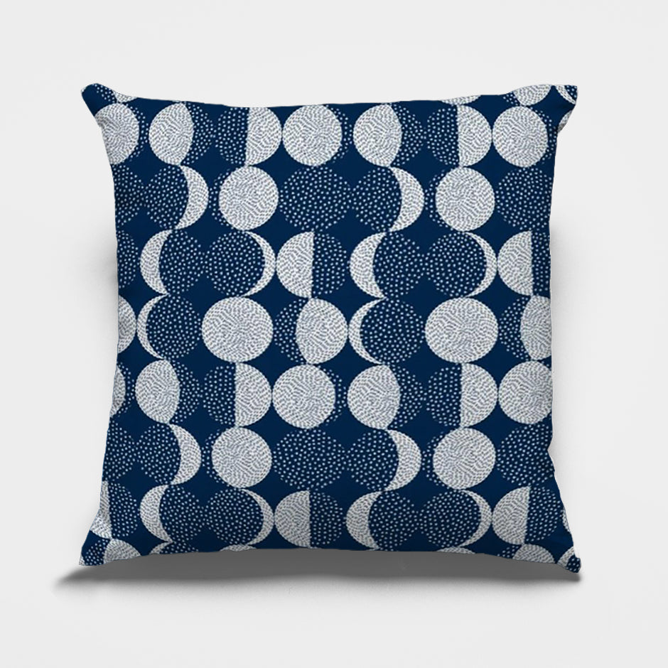 Abstract Blauw Kussenhoes 45x45 cm – Duurzaam Pluche met Verborgen Ritssluiting, Machinewasbaar en Milieuvriendelijk 6