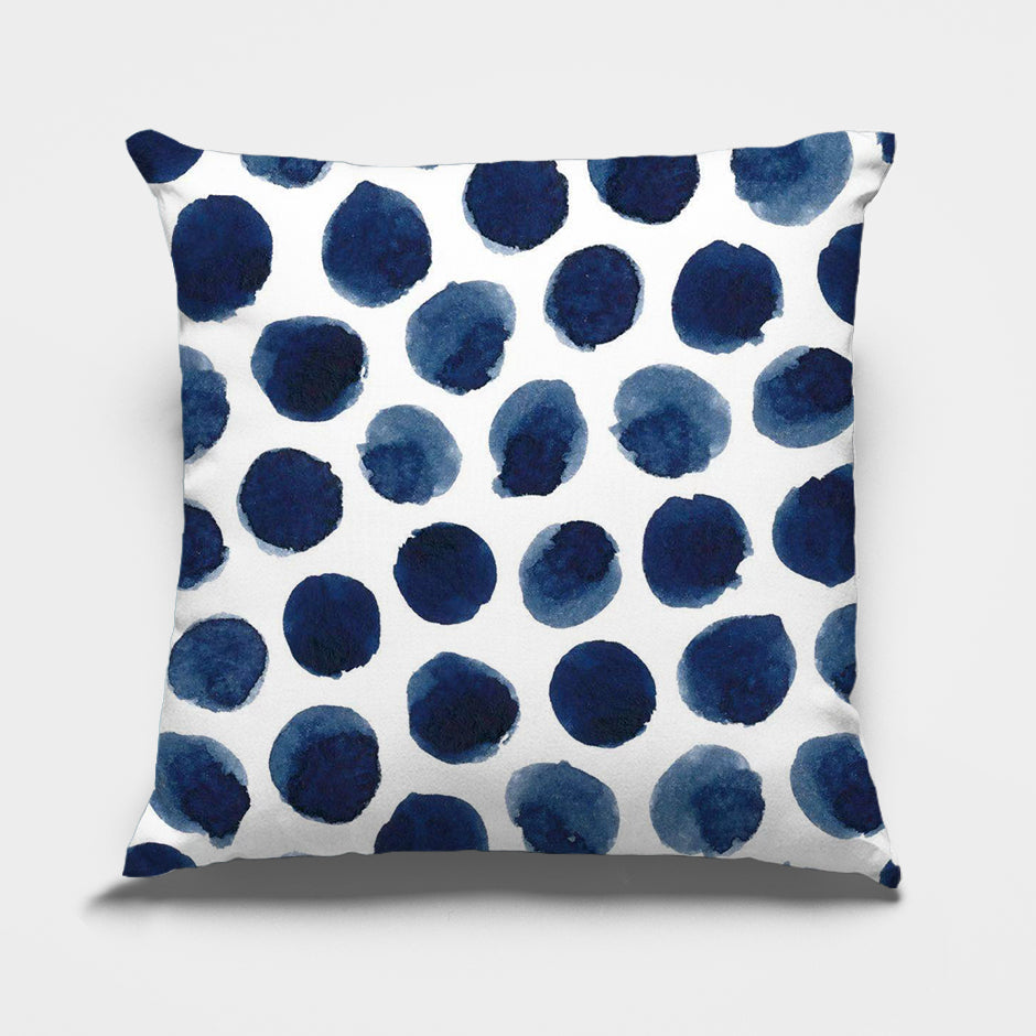 Abstract Blauw Kussenhoes 45x45 cm – Duurzaam Pluche met Verborgen Ritssluiting, Machinewasbaar en Milieuvriendelijk 8