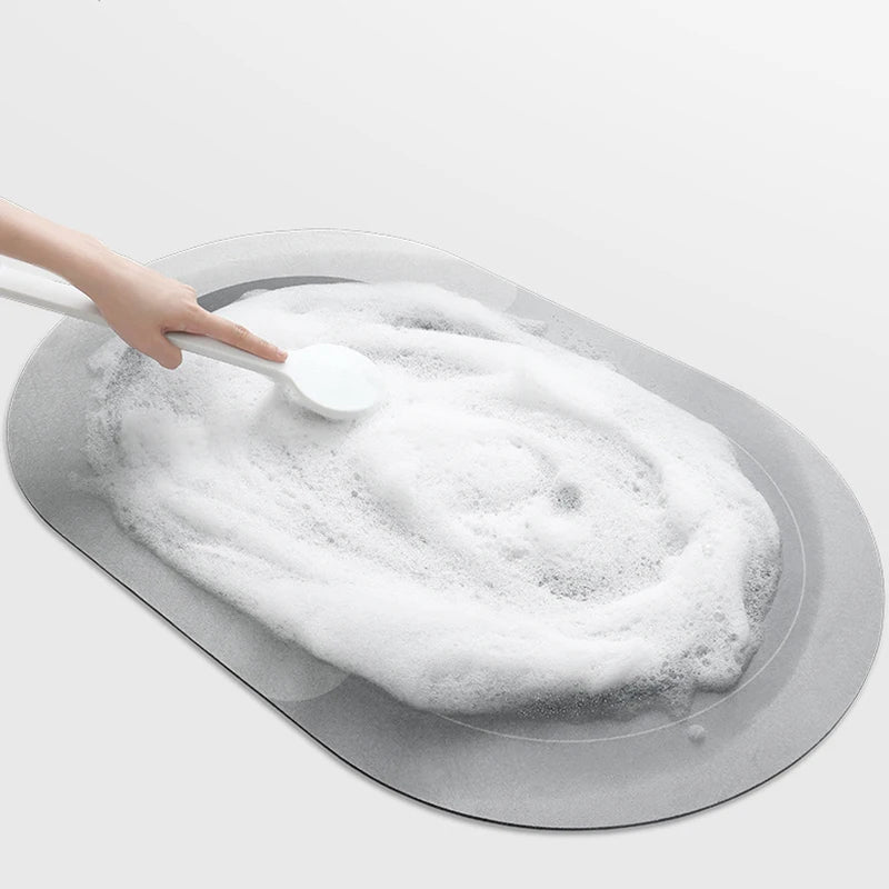 Badkamermat 40 x 60 cm van Diatomeeënaarde met Antislip en Sneldrogende Eigenschappen - Veilig en Stijlvol voor Uw Badkamer 3