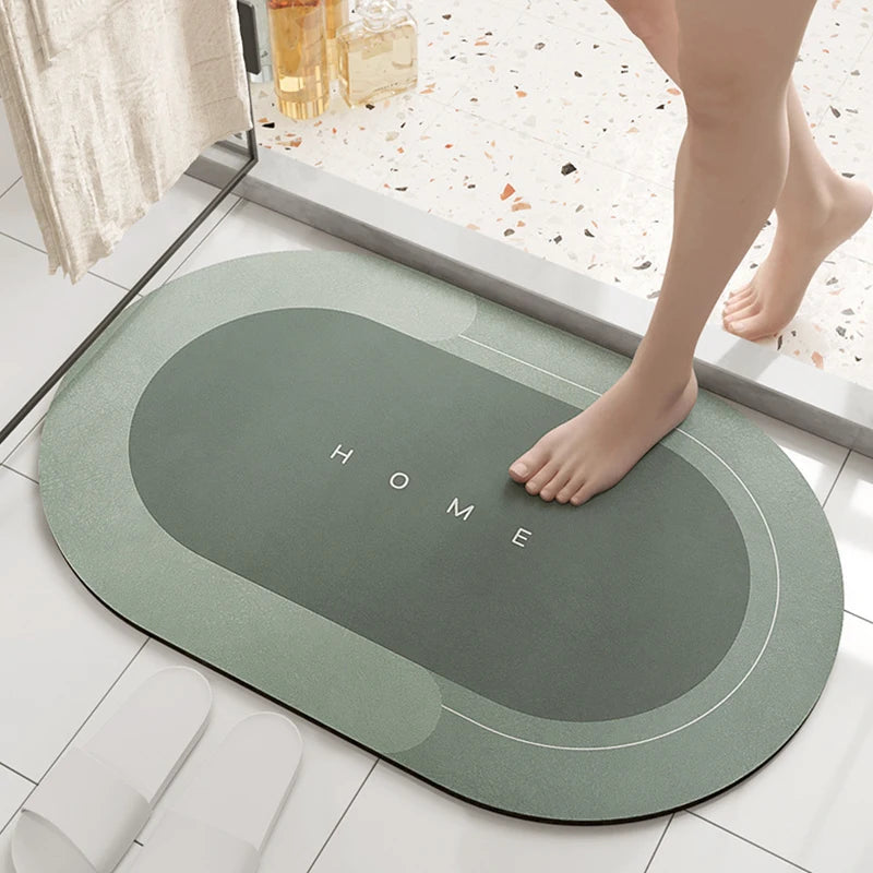 Badkamermat 40 x 60 cm van Diatomeeënaarde met Antislip en Sneldrogende Eigenschappen - Veilig en Stijlvol voor Uw Badkamer 4