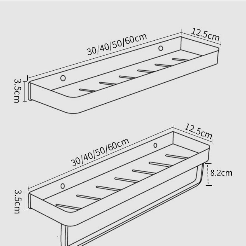 Badkamerplank zonder Boren – Ruimtebesparende Aluminium Hoekplank voor Douche met Roestbestendige Afwerking 6