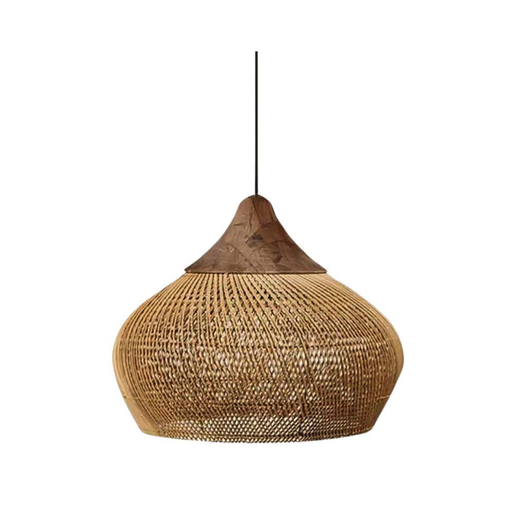 Boho Rieten Hanglamp – Handgemaakt, Uniek Ontwerp voor Woonkamer, Eetkamer en Slaapkamer met Warm Ambient Licht 0