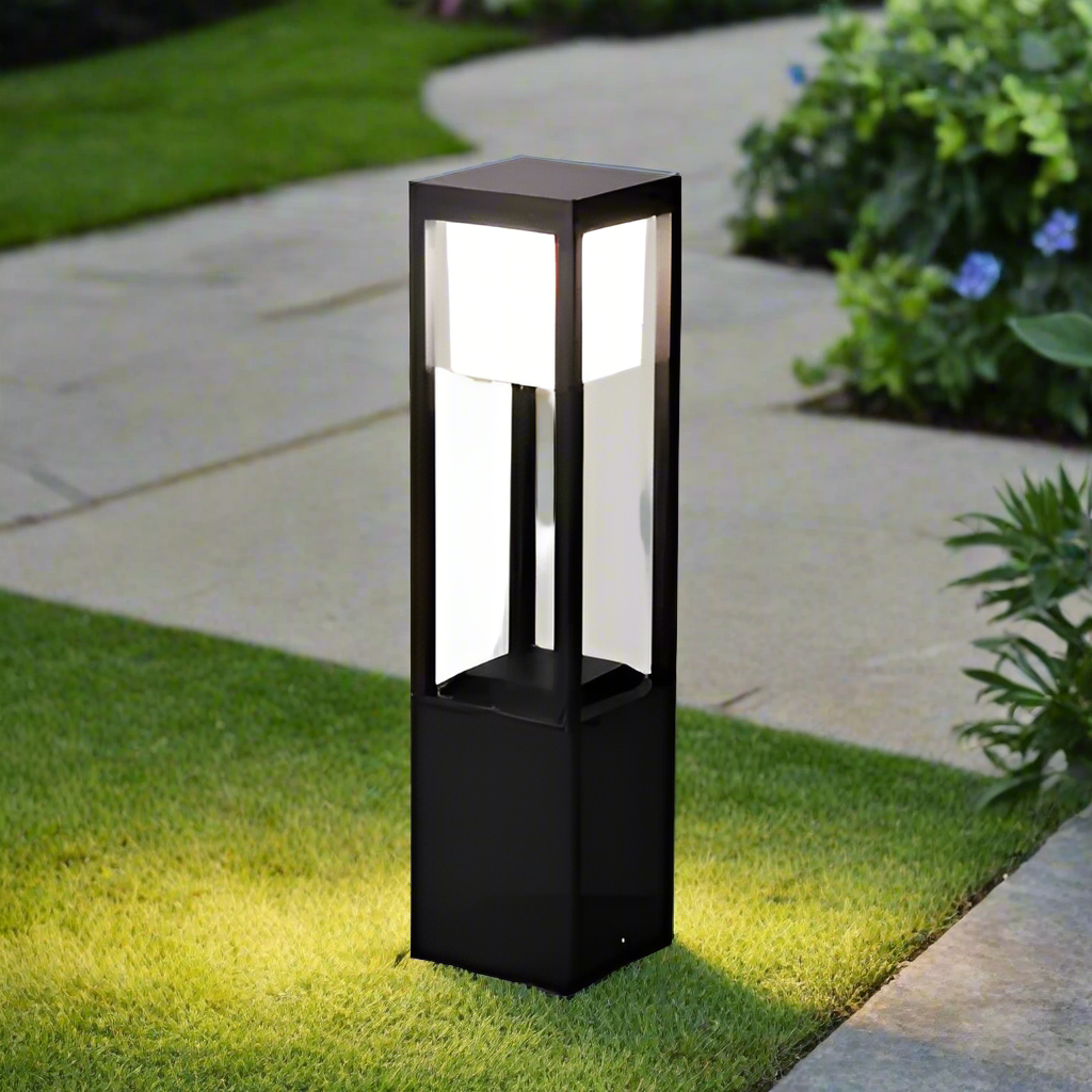 Buitenlamp Zonne-energie - Waterdichte Solar Wandlamp 60cm met Warm Wit LED Licht voor Tuin en Terras 0