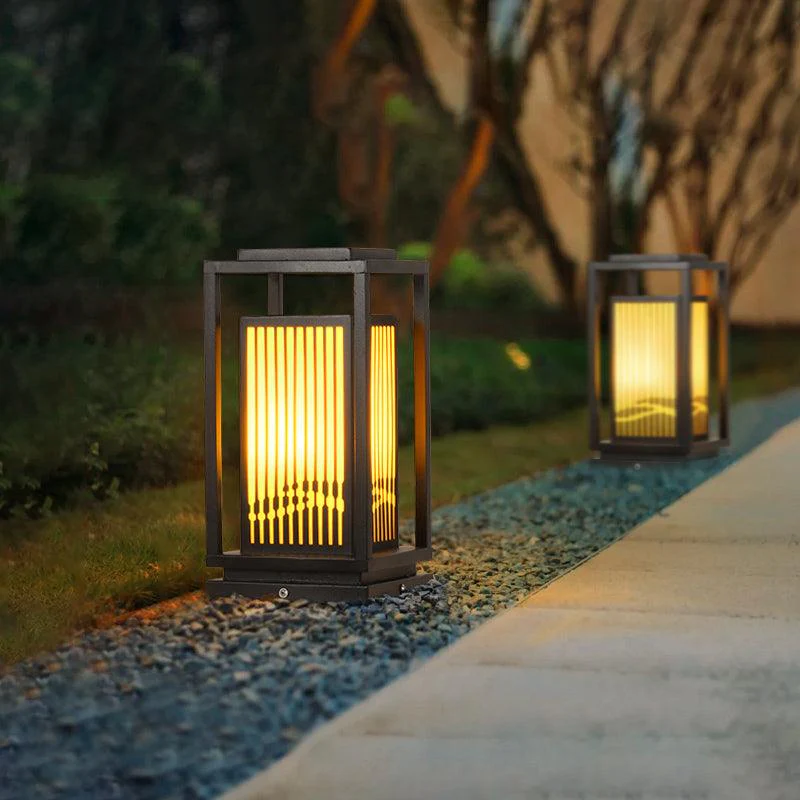 Buitenlamp Zonne Energie - Waterdichte Kooipaal Lamp met LED Licht voor Buitenverlichting, Duurzaam en Modern Design 0