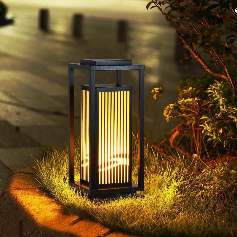 Buitenlamp Zonne Energie - Waterdichte Kooipaal Lamp met LED Licht voor Buitenverlichting, Duurzaam en Modern Design 1