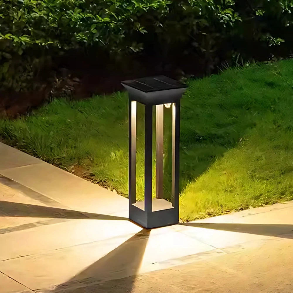 Buitenlamp met Automatische Schemeringsensor en IP65 Waterdicht – Aluminium Buitenverlichting met Zonne-energie, Ideaal voor Tuin en Pad 3