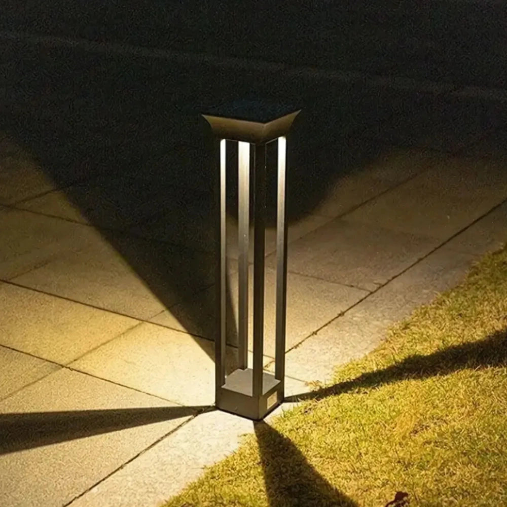 Buitenlamp met Automatische Schemeringsensor en IP65 Waterdicht – Aluminium Buitenverlichting met Zonne-energie, Ideaal voor Tuin en Pad 4