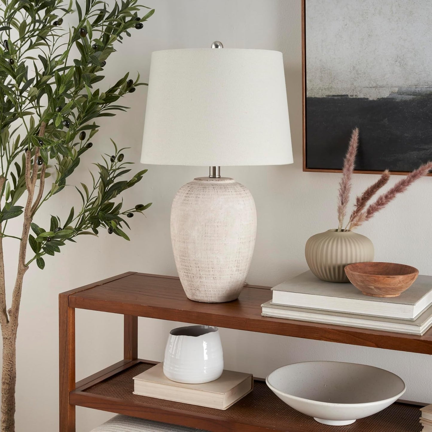 Variant image for Moderne Keramische Tafellamp met Warme Verlichting en Stijlvol Ontwerp voor Woonkamer en Slaapkamer-8