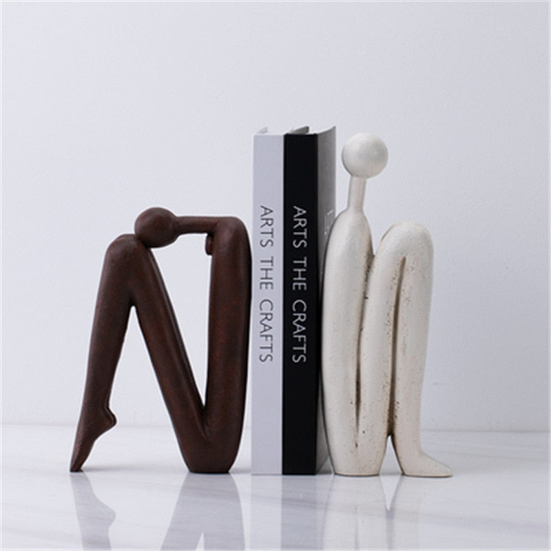 Creatieve Boekensteun van Hoogwaardig Polyresin met Uniek Ontwerp voor Boeken en Decoratie – Artistiek Accent voor Interieur 0
