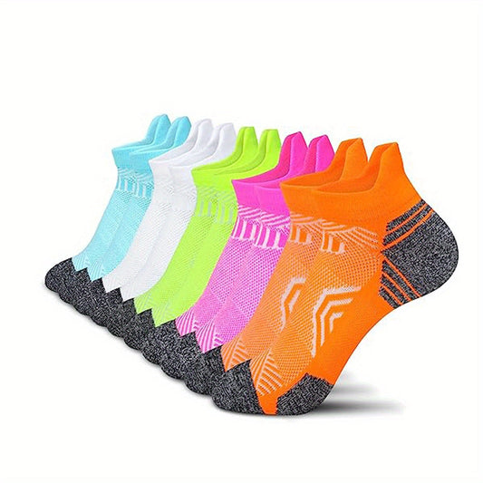 Dames Sokken – Compressie Sport Sokken van Ademend Materiaal, Set van 5 Paar voor Hardlopen en Casual Gebruik 1