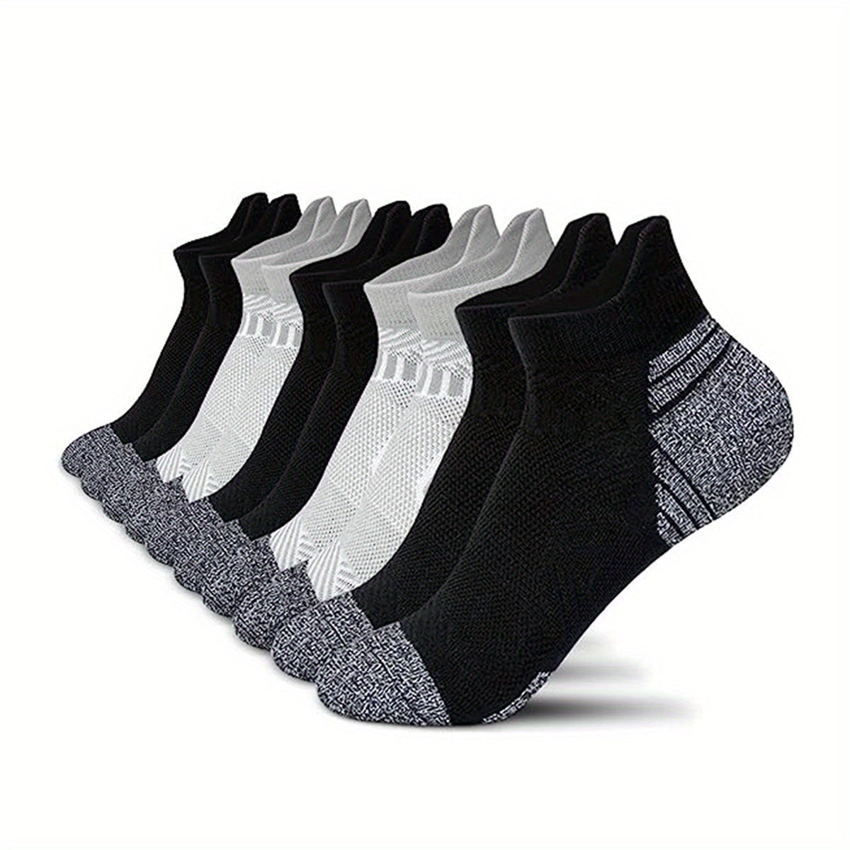 Dames Sokken – Compressie Sport Sokken van Ademend Materiaal, Set van 5 Paar voor Hardlopen en Casual Gebruik 12