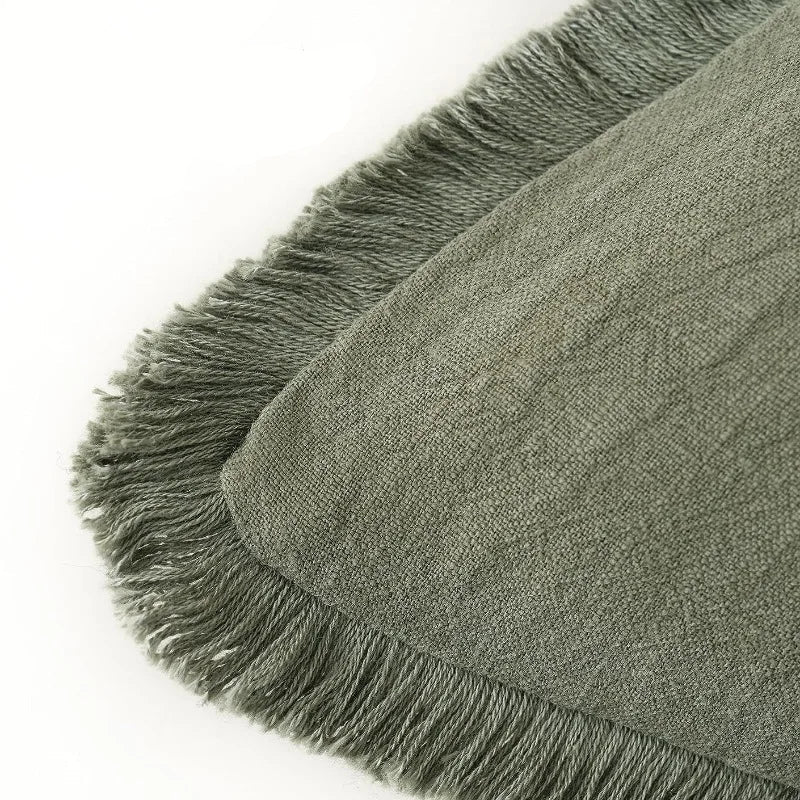 Decoratieve Katoen en Linnen Hoes in Diverse Kleuren – Elegante Woonaccessoire, 45x45 cm en 30x50 cm 5