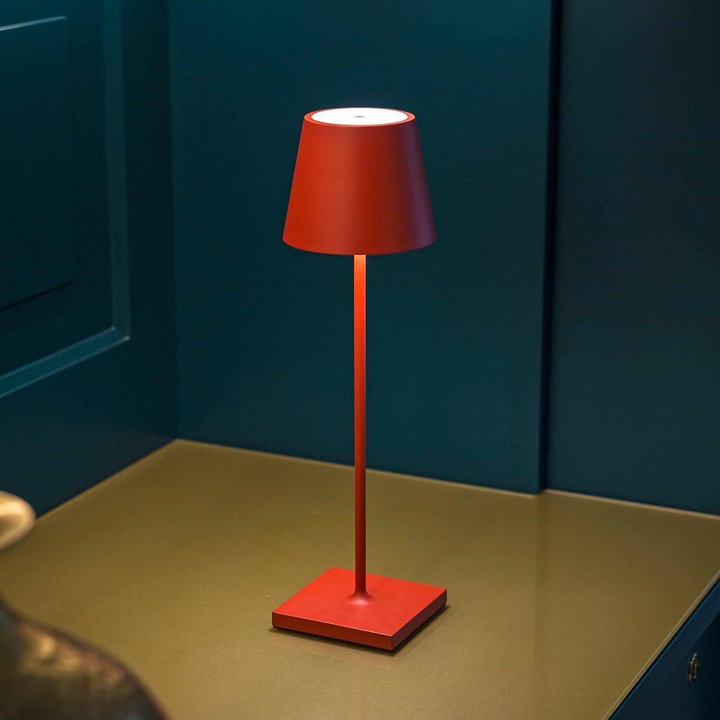 Dimbare Zwarte Tafellamp met Aanraakbediening – Oplaadbare en Draadloze Aluminium Lamp 38 cm 11