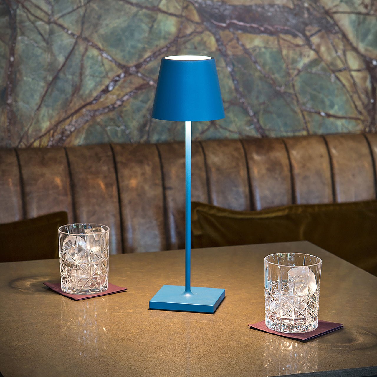 Dimbare Zwarte Tafellamp met Aanraakbediening – Oplaadbare en Draadloze Aluminium Lamp 38 cm 12