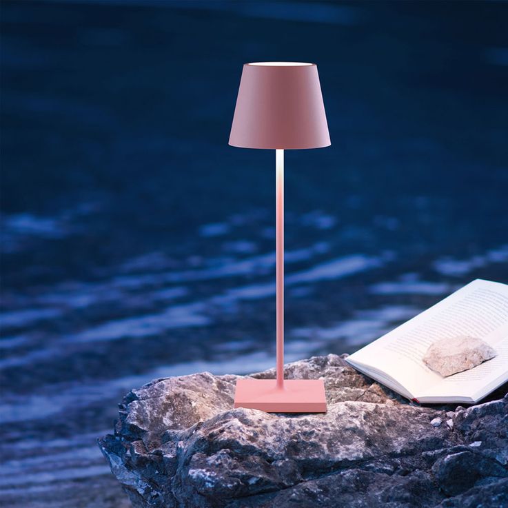 Dimbare Zwarte Tafellamp met Aanraakbediening – Oplaadbare en Draadloze Aluminium Lamp 38 cm 9