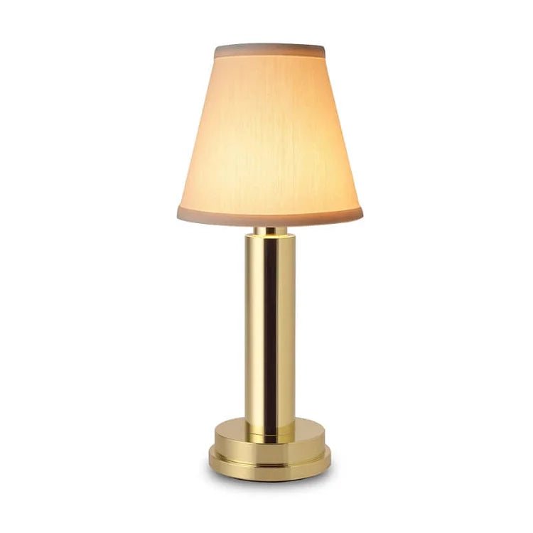 Draadloze LED Tafellamp met Dimbare Verlichting en Afneembare Lampenkap - Goud 9