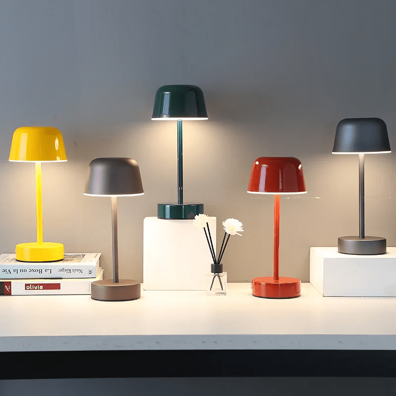 Draadloze Oplaadbare Tafellamp met Dimbare Lichtkleuren – Modern Design, Compact en Oogvriendelijk 3