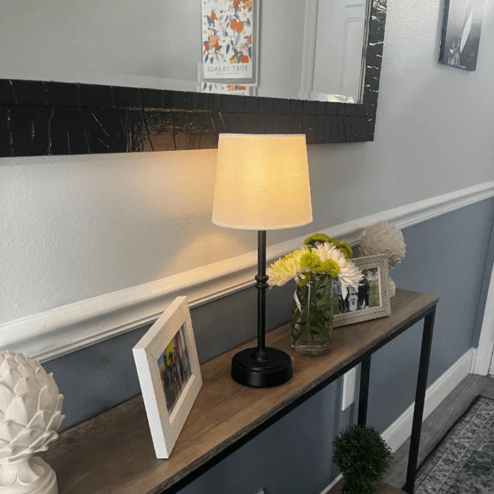 Draadloze Oplaadbare Tafellamp met Retro Design – LED, Dimfunctie, Ideaal voor Binnen en Buiten 4