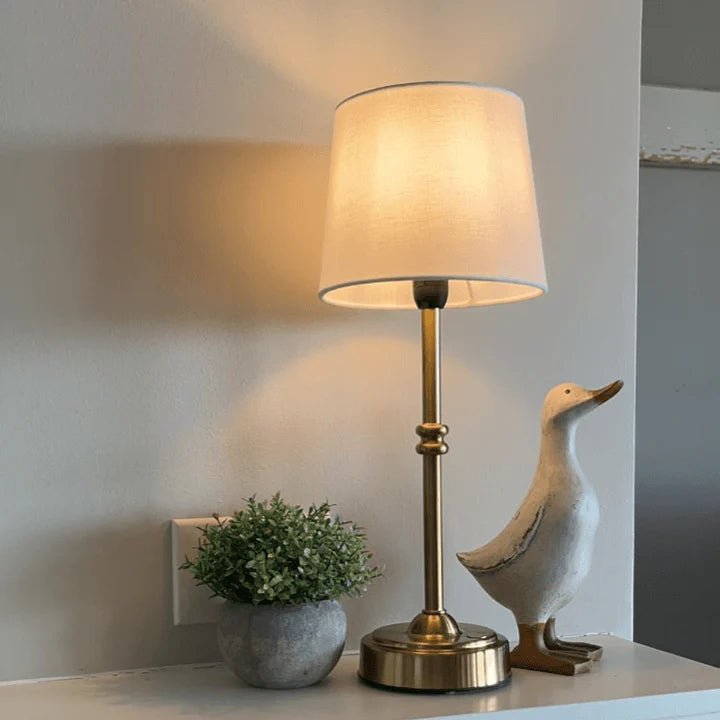 Draadloze Oplaadbare Tafellamp met Retro Design – LED, Dimfunctie, Ideaal voor Binnen en Buiten 5