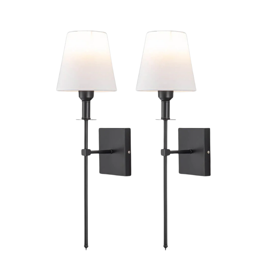 Draadloze Oplaadbare Wandlampen Set van 2 met Dimbare Driekleurige Verlichting voor Binnengebruik 4